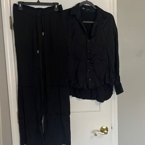 Zara silk matching set